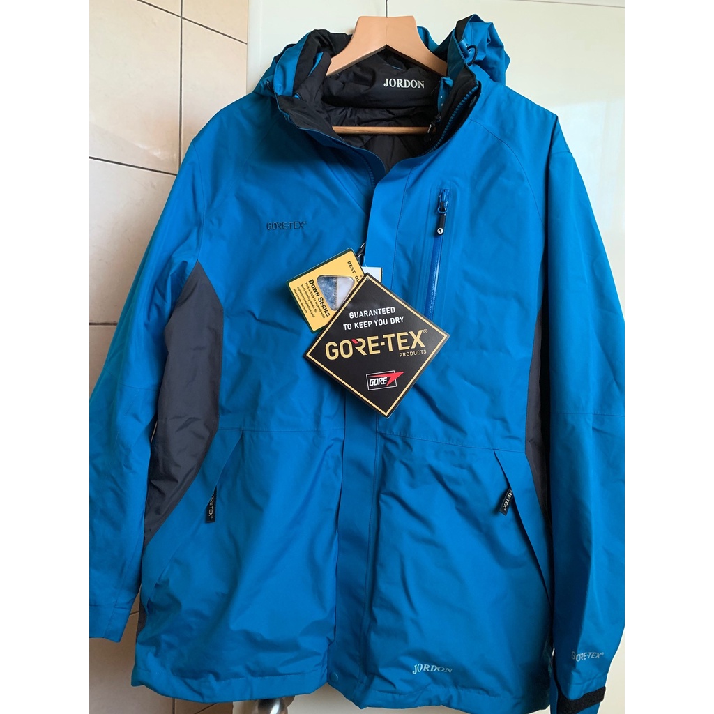 全新 Jordon 橋登 gore-Tex 登山防寒兩件式雪衣外套 內層羽絨 保暖度極佳 2.5折出售