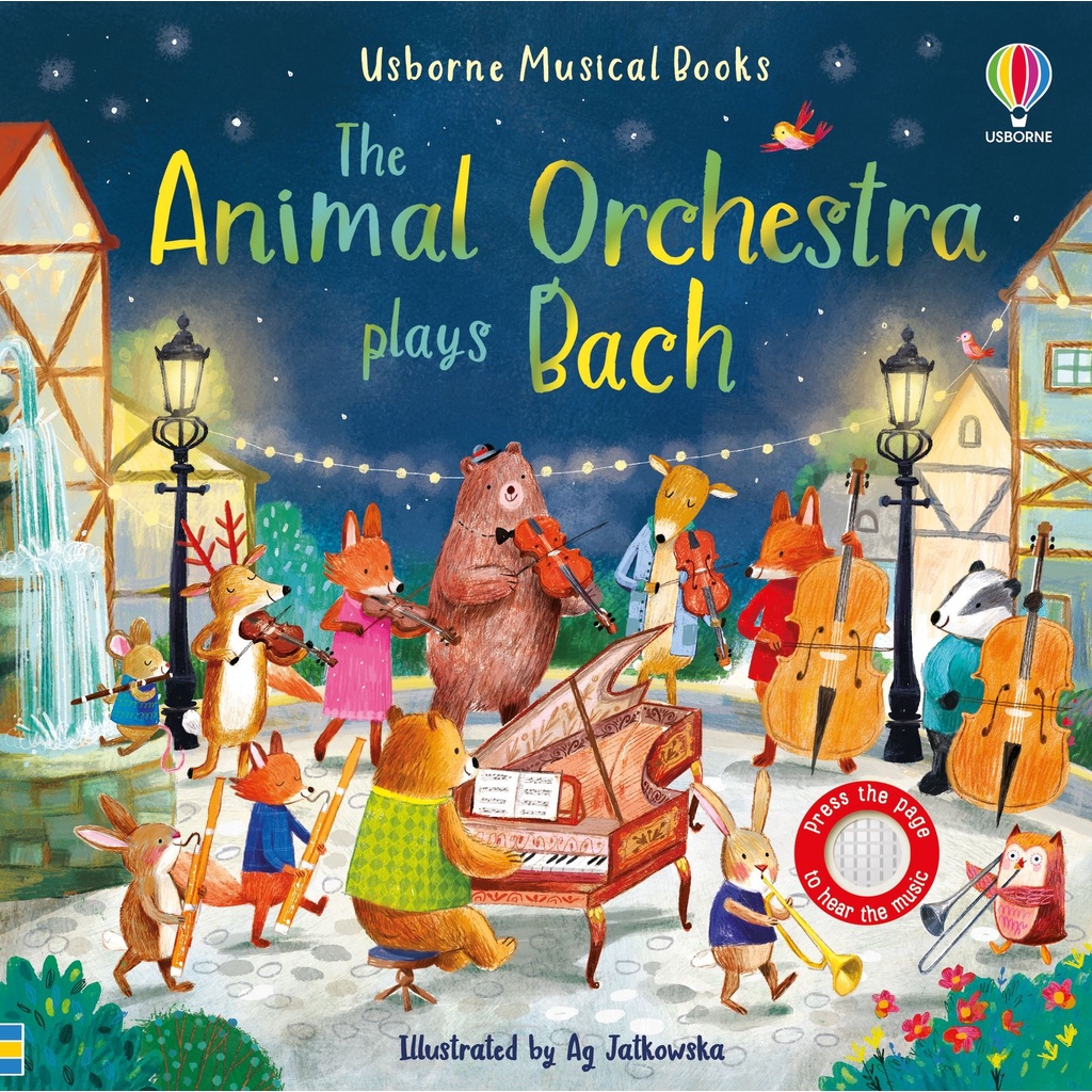 【Usborne】 觸控音樂書 The Animal Orchestra Plays Bach 動物音樂會 聽見巴哈