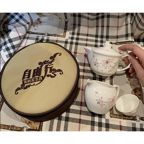 露營登山必備 生活典藏瓷工坊 美到家隨身精美茶具