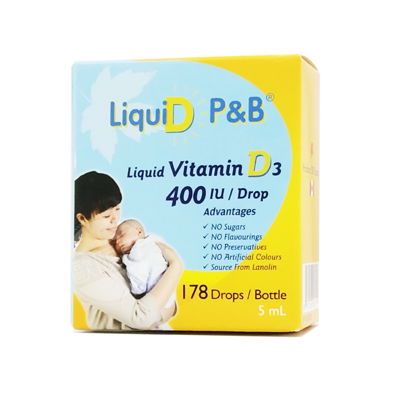 Liquid P&B 優寶滴 高濃縮液態維生素D3 5ml/瓶 ◆歐頤康 實體藥局◆
