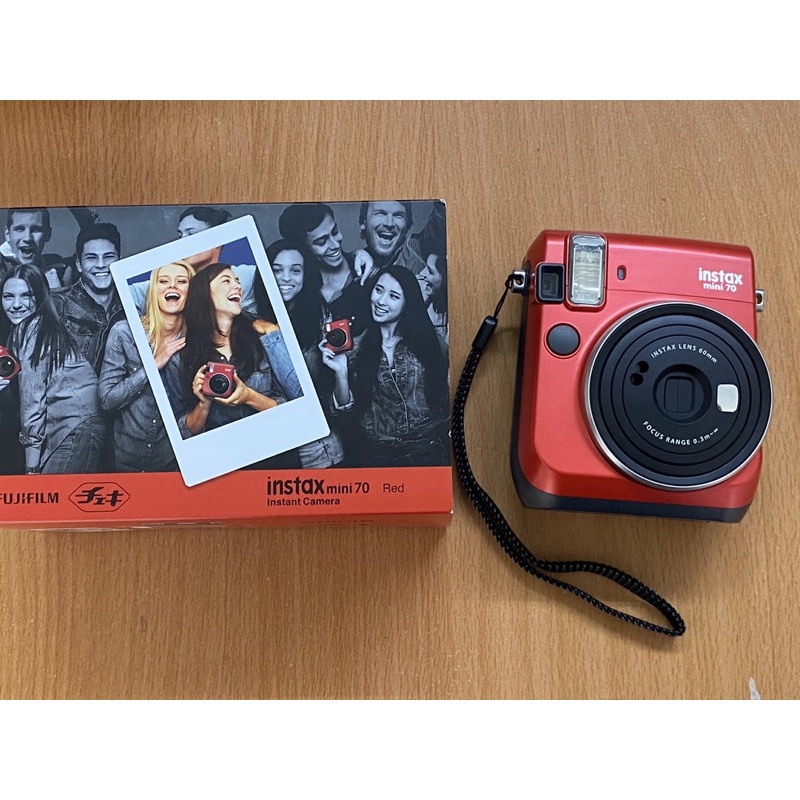 富士 Fujifilm 拍立得  instax mini 70  紅色 底片 mini70 現貨 極新 二手