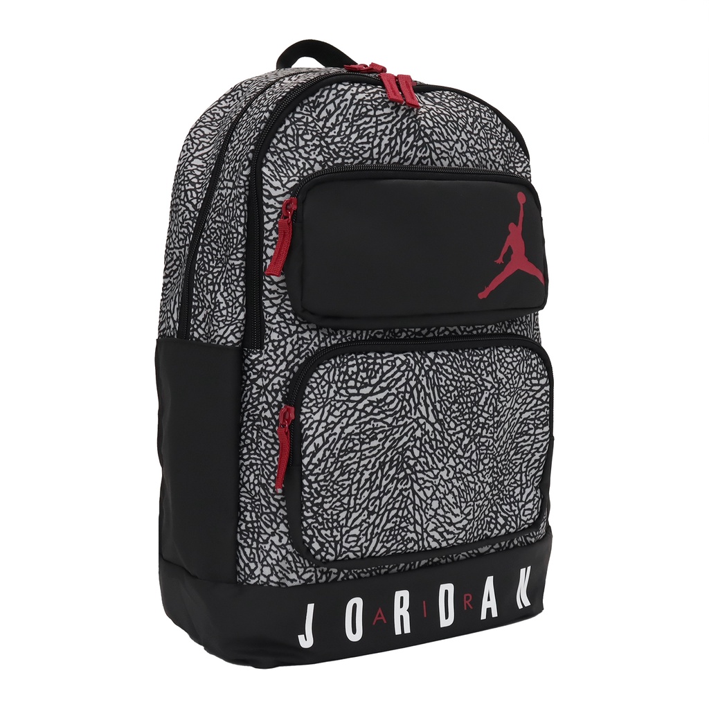 Nike 包包 Jordan 男女款 爆裂紋 後背包 雙肩背 大容量 喬丹【ACS】 JD2243017GS-002