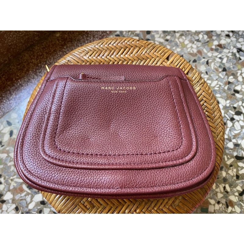 MJ馬鞍包 斷貨款 絕版品 MARC JACOBS 酒紅色