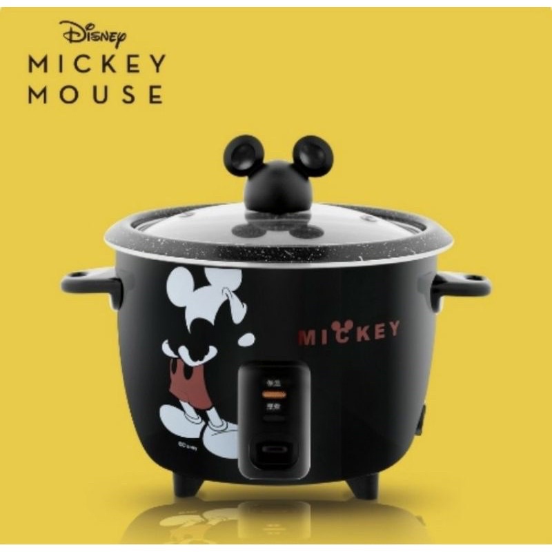 【Disney 迪士尼】現貨/米奇曜黑食物料理鍋(MK-HC2102) 蒸、煮、煲、燉 一鍋多用