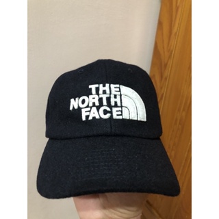 台灣公司貨 THE NORTH FACE TNF 北面 羊毛氈 厚磅 棒球帽 硬挺材質 黑白 大logo 便宜出售