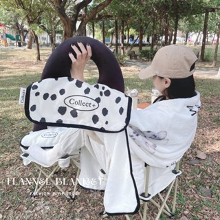 【FJstore】法蘭絨手提捲心毛毯 攜帶式 被子 毯子 毛毯 數字 暖暖被 狗狗 聖誕 露營 車用 居家 午睡枕 枕頭