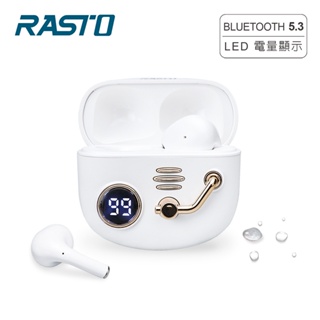 RASTO RS47 舊時光電量顯示真無線藍牙5.3耳機