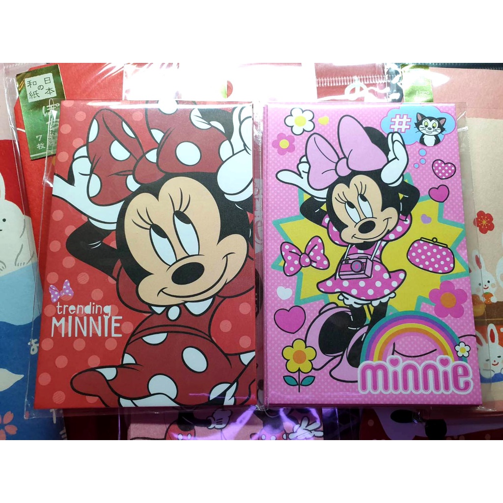 【京賀生活館】 現貨 日本 迪士尼信封袋 米妮 5枚入 迪士尼 信封袋 紅包袋 信封