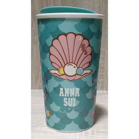 7-11 Anna Sui ＆ Hello Kitty 雙層陶瓷馬克杯（海洋款）