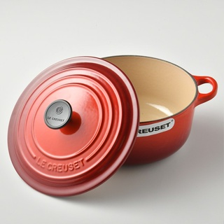 Le Creuset 琺瑯鑄鐵櫻桃紅圓鍋18cm~1.8L~法國製