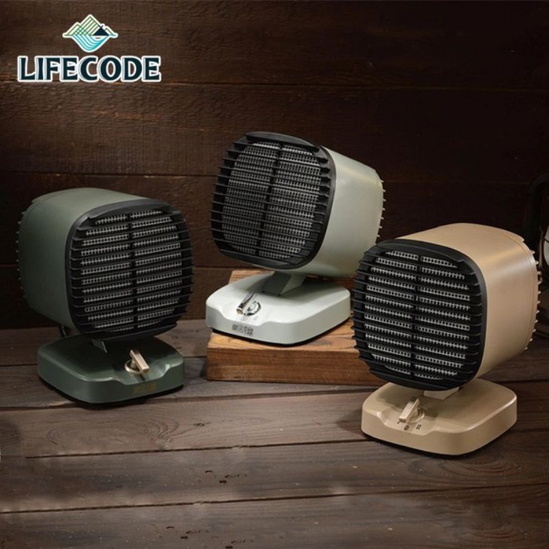 《樂活不露》第3代陶磁電暖器-3色可選◆ 旋轉式開關，二段390W/600W暖風調節