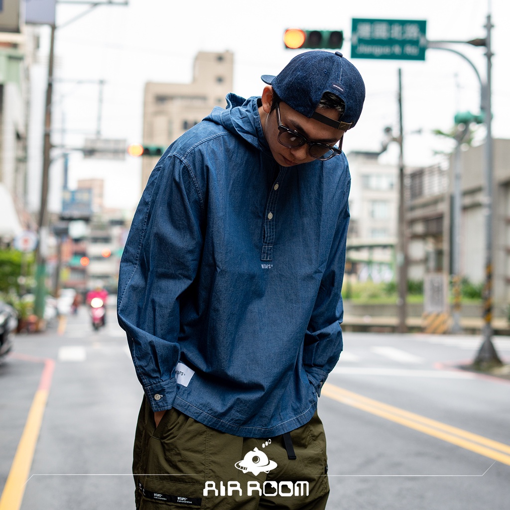 ☆AirRoom☆【現貨】2021SS WTAPS FALCONER / LS / COTTON DENIM 連帽 襯衫