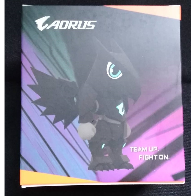 GIGABYTE AORUS 技嘉 小鷹 鷹神 Q版 公仔 機器人 (黑色)