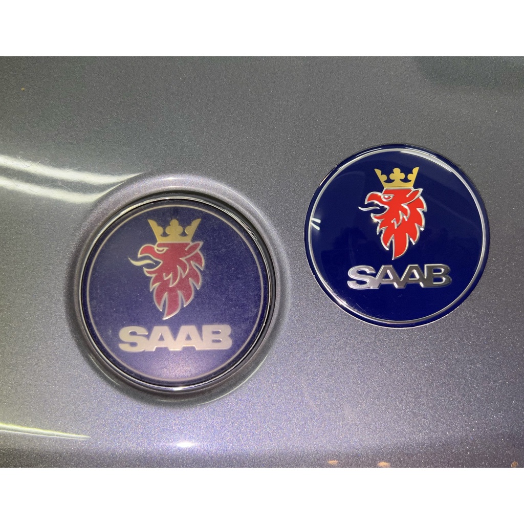 Saab 9-3 93 9-5 95 副廠 引擎蓋標誌Mark 後行李廂標誌 貼紙