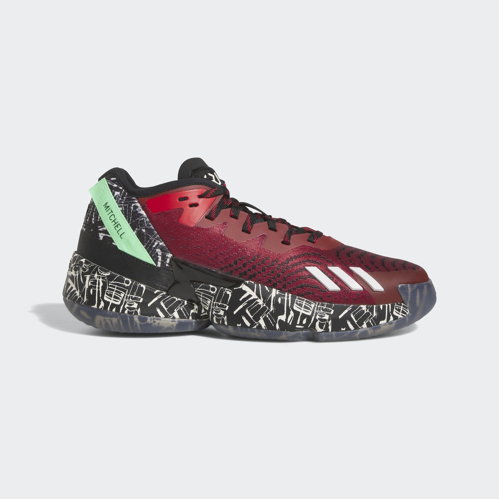 adidas 愛迪達 米契爾專屬聯名鞋款 D.O.N. ISSUE 4 籃球鞋 運動鞋 男款 黑紅 IF2162