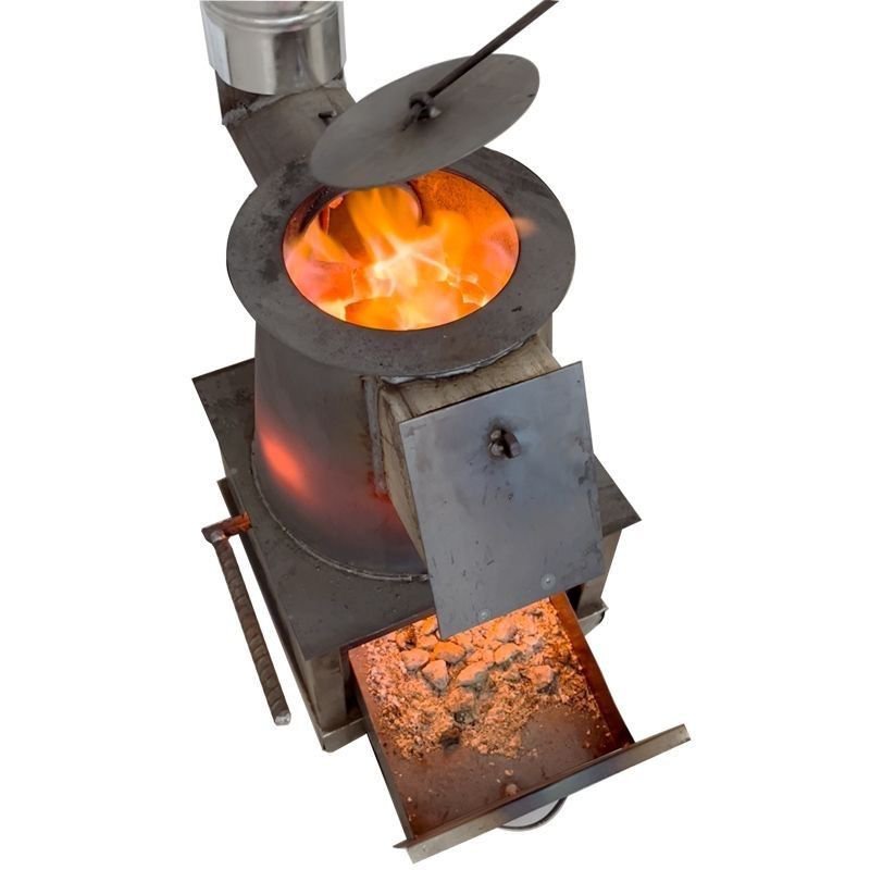 農村傢用取暖爐柴煤兩用烤火爐室內加厚鋼闆焊接埰暖爐新式柴火竈