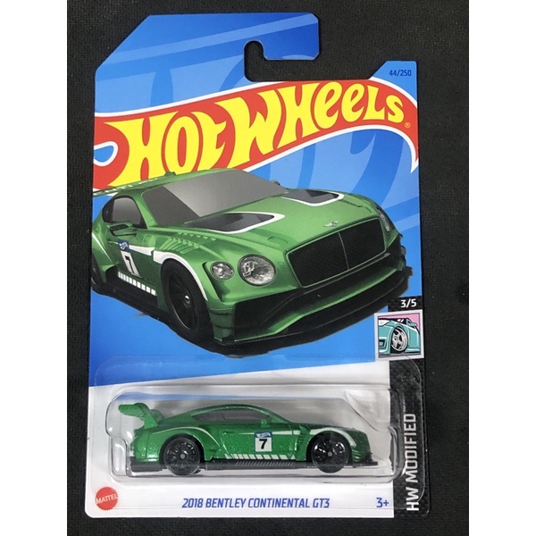 風火輪 hot wheels 2023 c 2018 賓利 Bentley continental gt3 綠色 普卡