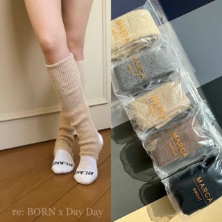 韓國🇰🇷東大門代購MARCA含羊毛軟糯針織踩腳保暖襪套（預購）