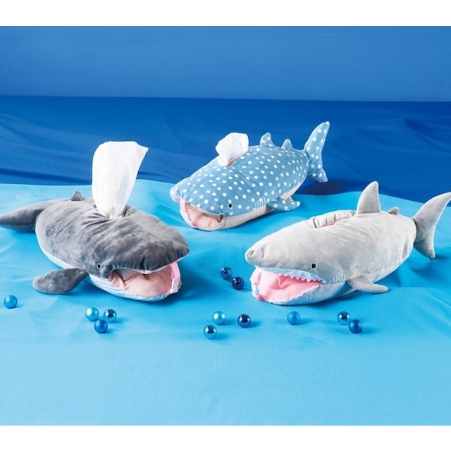 【現貨-日本Seto Craft】海洋動物 紙巾盒 面紙盒 衛生紙套 可掛式紙巾套 大白鯊 鯨鯊 鯨魚 車用紙巾套