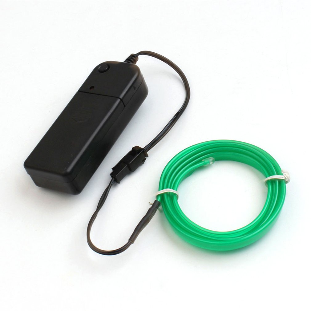 柔性led EL線霓虹燈舞會車飾+電池盒