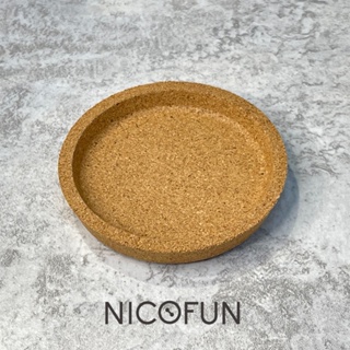 【NicoFun 愛定做】天然軟木 瑜珈球收納盤 瑜珈球墊 可做杯蓋 杯墊 茶托