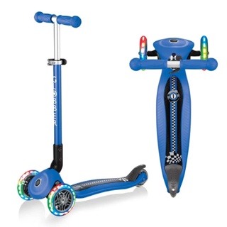 法國GLOBBER兒童2合1三輪折疊滑板車夢幻版海軍藍(LED發光前輪)2680元(聊聊優惠)