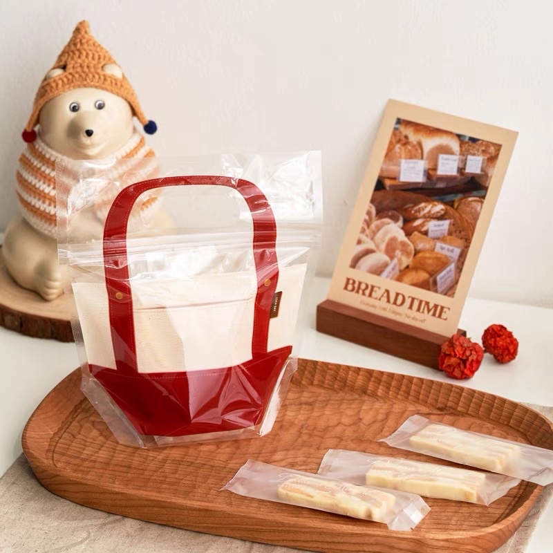 ➰bag➰手提包造型包裝袋 新年糖果包裝袋 手提夾鏈袋 自立袋 手工餅乾包裝袋 雪Q餅包裝袋 牛軋糖包裝袋 新年禮物袋