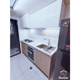 ❤春蘭系統廚具❤ 工廠直營！自產自銷！品質保證!LG人造石檯面+木心桶身+結晶霧面門板，完工價59,670