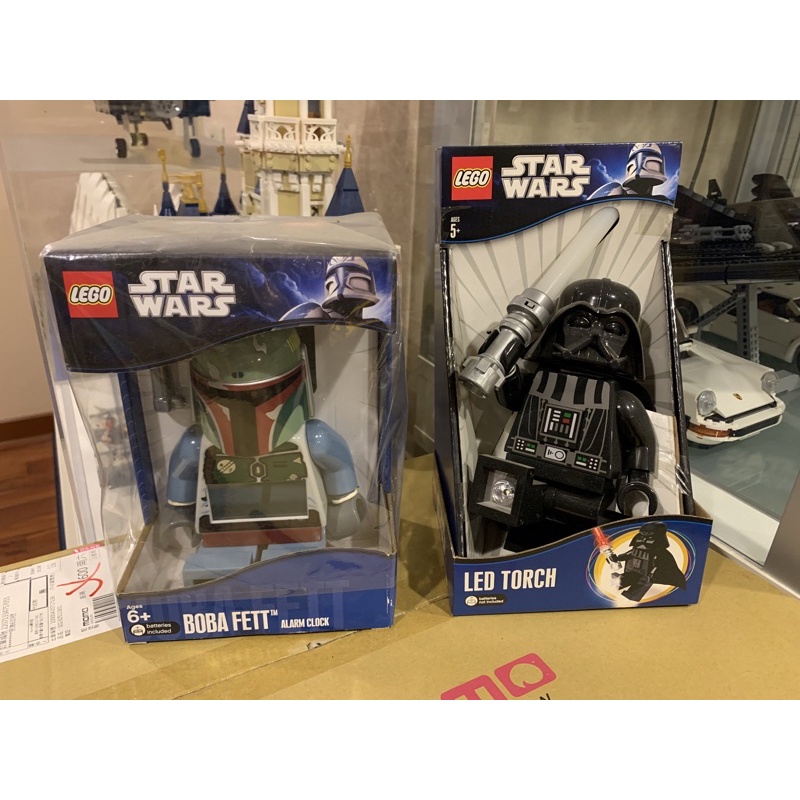 Lego Boba Fett  電子鬧鐘 黑武士 LED torch