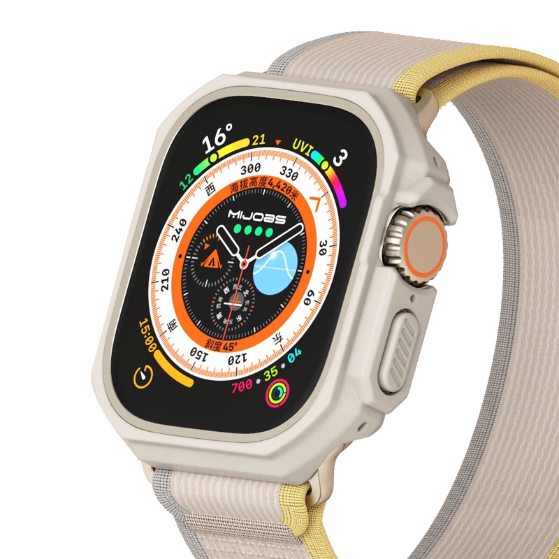 適用於 Apple Watch Ultra 保護殼 49 毫米保護套保險槓框架軟 Iwatch 8ultra手錶保護殼
