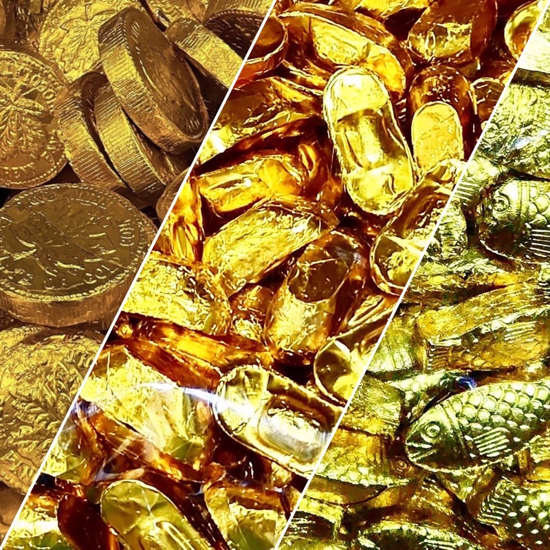 金幣 金元寶 金魚巧克力 過年拜拜用 恭喜發財 年年有餘