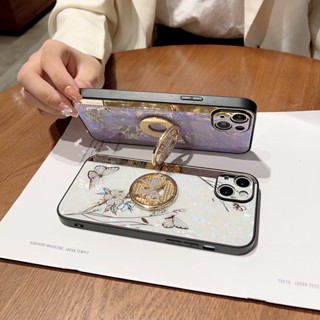 奢華鑲鑽手機殼 iPhone 16 Pro max 支架 16E 15 14 13 12 11 8p XR指環手機架
