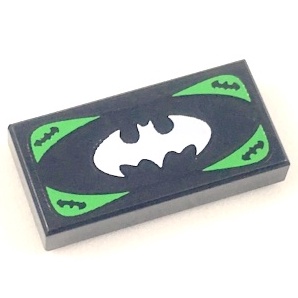 樂高 Lego 黑色 1x2 鈔票 蝙蝠 蝙蝠俠 印刷 平滑 3069bpb0634 Black Tile Batman