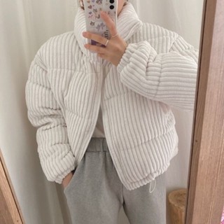 ｜Weri studio｜ 現貨 本店爆款♡0色差 超保暖！燈芯絨立領短款外套 4colors