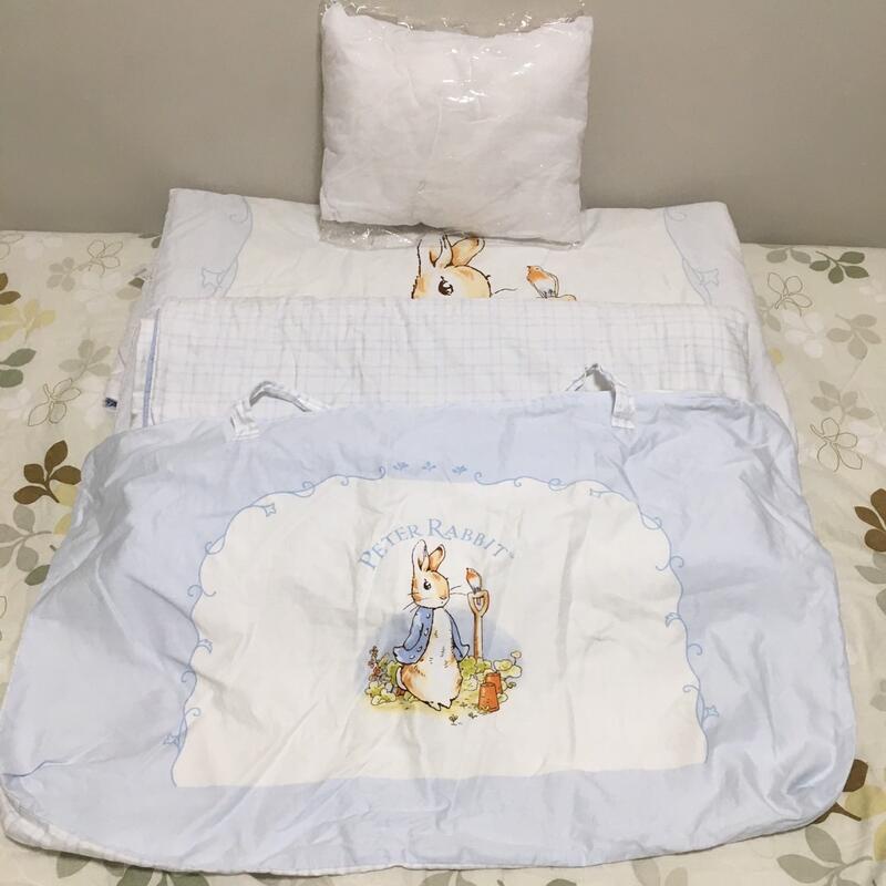 奇哥 粉彩彼得嬰兒兩用睡袋/棉被 送全新小枕 粉藍色 二手 ET SHOP