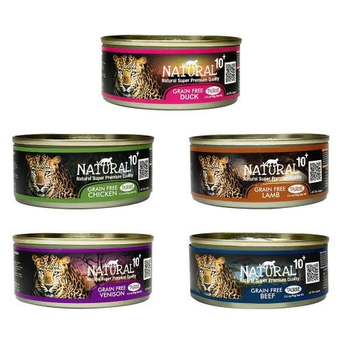 【單罐】紐西蘭NATURAL10+ 原野無穀機能主食貓罐 90g/185g 貓罐頭『寵喵量販店』