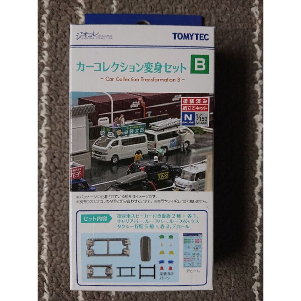 TOMYTEC 324164【a】情景小物 133 汽車收藏變身組 B N規汽車模型.