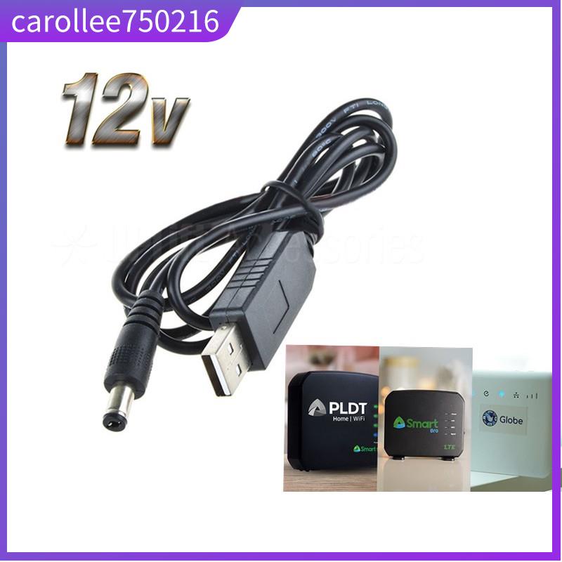 USB Power Cable Booster Line DC 5V to DC 12V Jack Converter