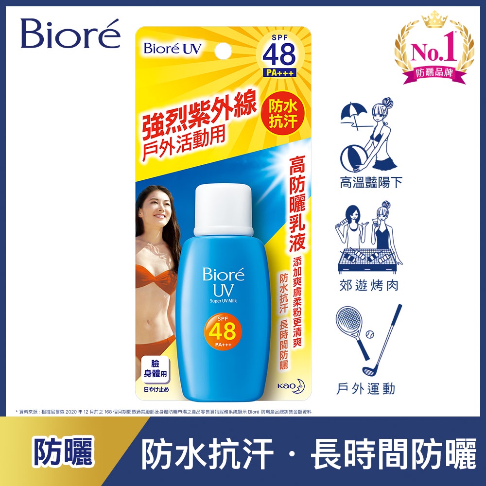 夏天要來了【Biore 蜜妮】高防曬乳液 SPF48/PA+++ 50ml