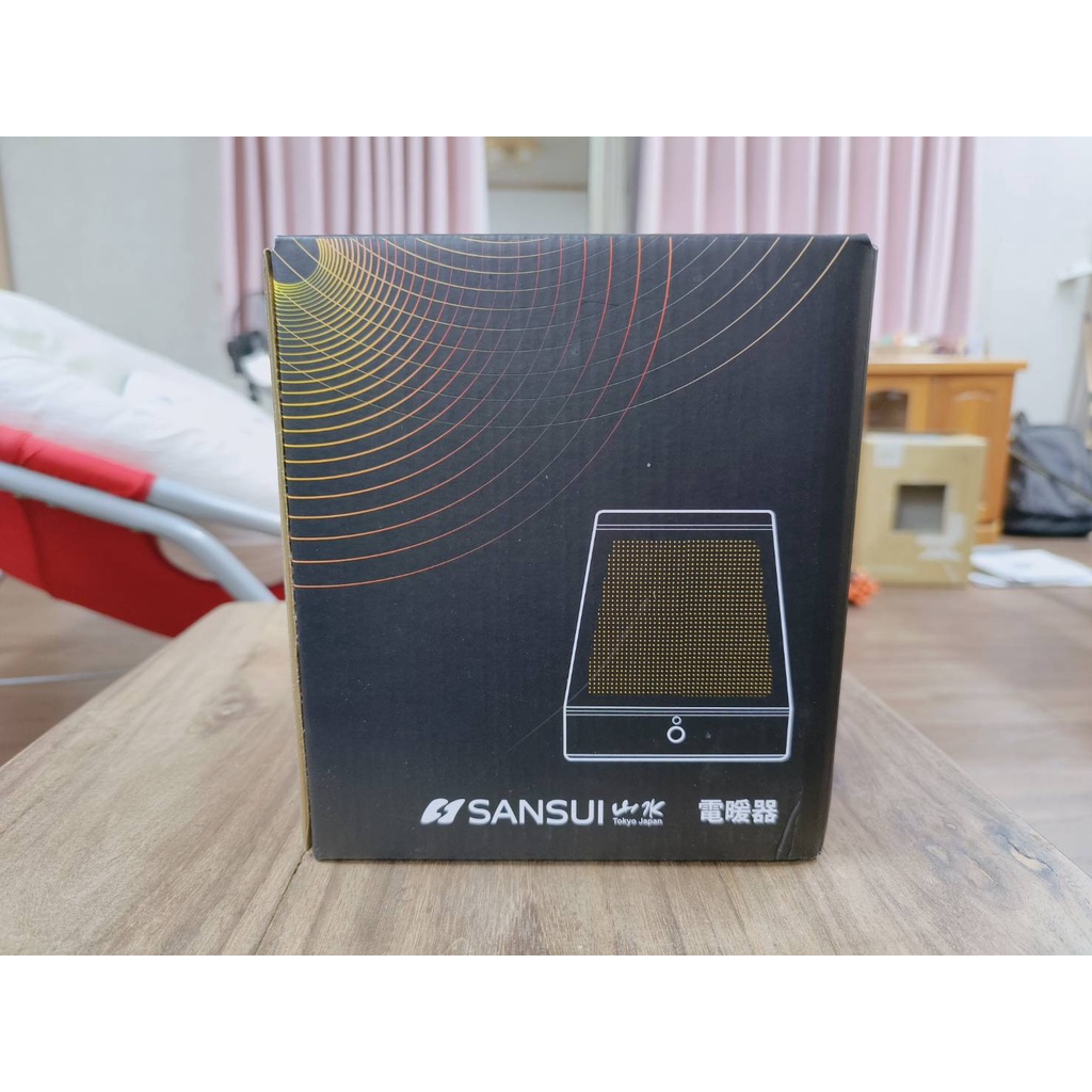 全新未使用【SANSUI山水】mini陶瓷電暖器 隨機附贈收納袋 SH-JQ770 戶外 露營 電暖器 台南仁德佳里面交