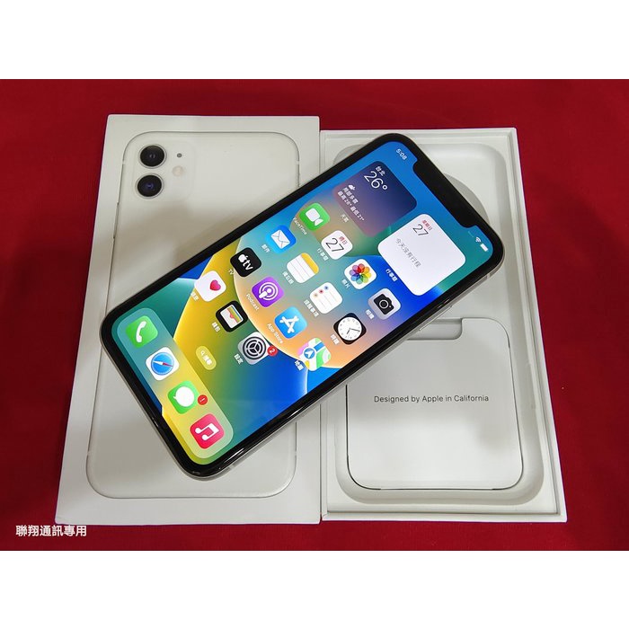 聯翔通訊 機況新 白色 Apple iPhone 11 128G 台灣原廠過保固2021/8/30 原廠盒裝 ※換機優先