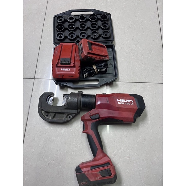 二手外匯HILTI NCR 120 壓接機 充電式12噸 壓接 喜利得 120 壓接 22v  喜利得12t 壓接機