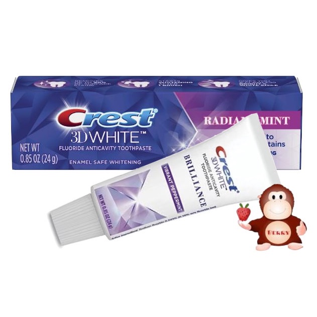 Berry嚴選 Crest 3D WHITE BRILLIANCE 淨白牙膏 牙膏 RADIANT MINT 薄荷牙膏
