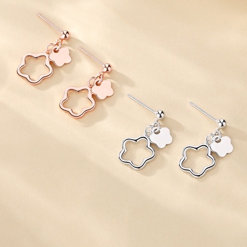 S925銀小花耳釘 抗敏 耳環 耳飾 小耳釘小耳針 春暖花開耳釘