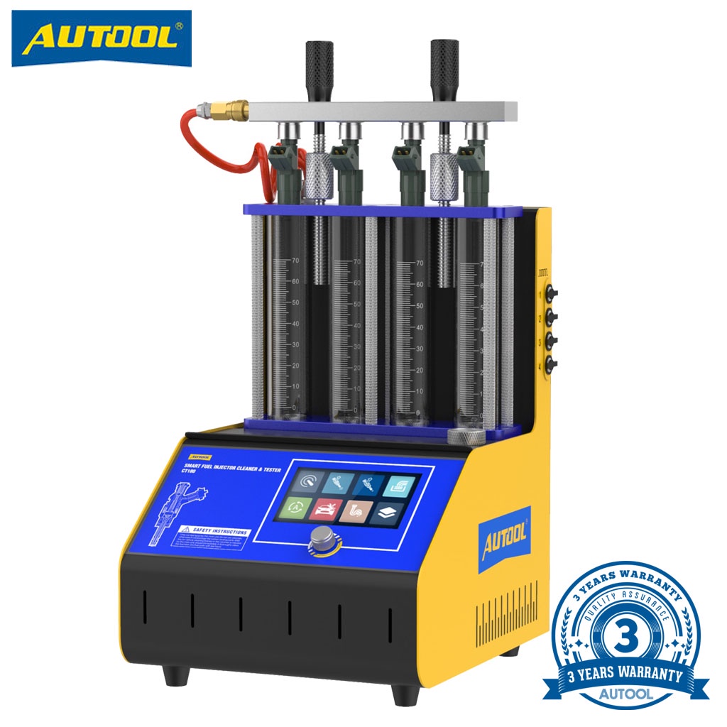 AUTOOL CT180 LED屏操作 噴油嘴測試清洗機 超音波清洗 燃油噴射模擬 積碳清洗