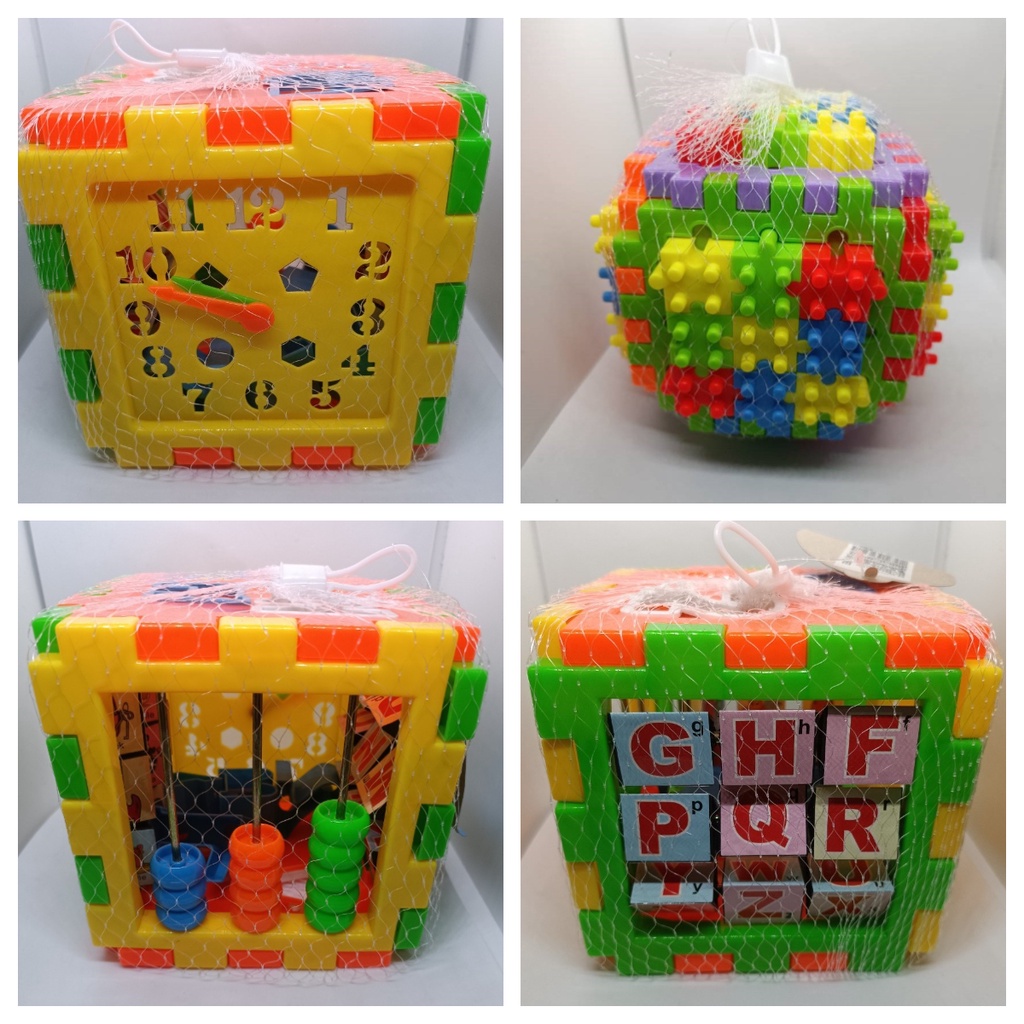 2小時快速出貨 益智積木球 幼童玩具 組裝積木 拼裝玩具 數字 時鐘 字母 形狀認知 兒童 幼兒 啟蒙玩具 學習教具