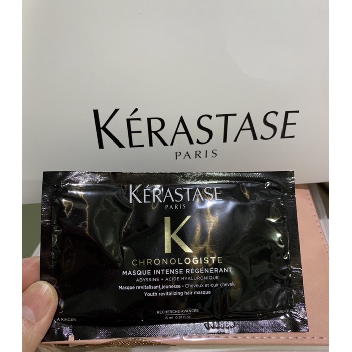👍 KERASTASE paris巴黎卡詩最頂級的系列👍黑鑽極萃逆時髮膜試用包15ml