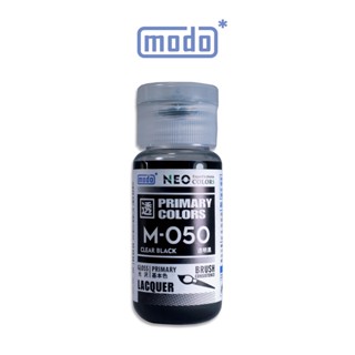 【modo摩多製造所】 NEO M-050 M050modo透明黑/30ML/模型漆｜官方賣場