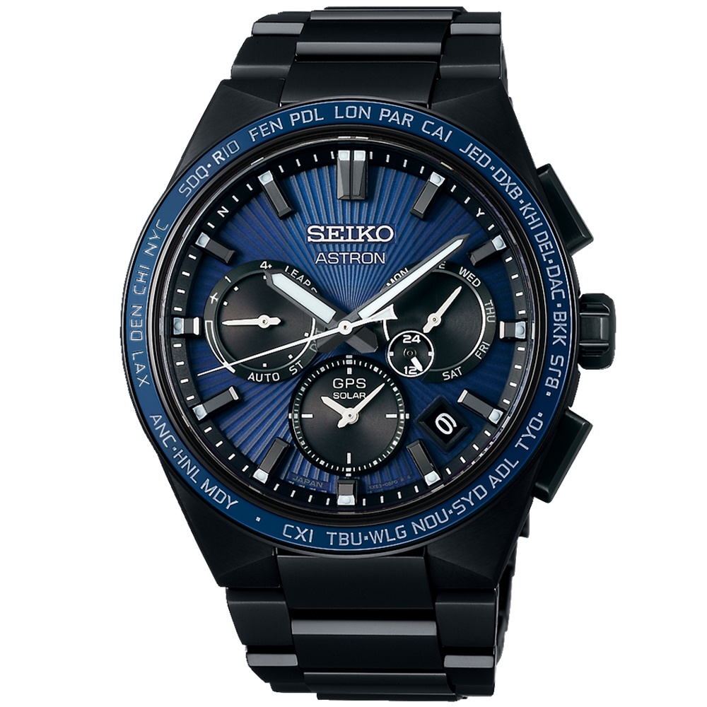 SEIKO 精工 ASTRON GPS衛星對時 陶瓷錶圈 鈦金屬 太陽能腕錶 (SSH121J1/5X53-0BV0B)