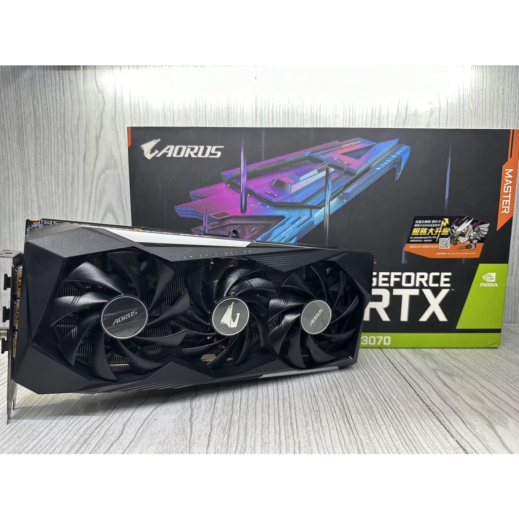 【JYF】GIGABYTE 技嘉 AORUS GeForce RTX 3070 MASTER 8G